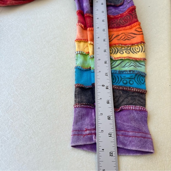 Vintage Greater Good Y2K rainbow Hippie Boho Hoodie Jacket Size Small - Picture 6 of 8